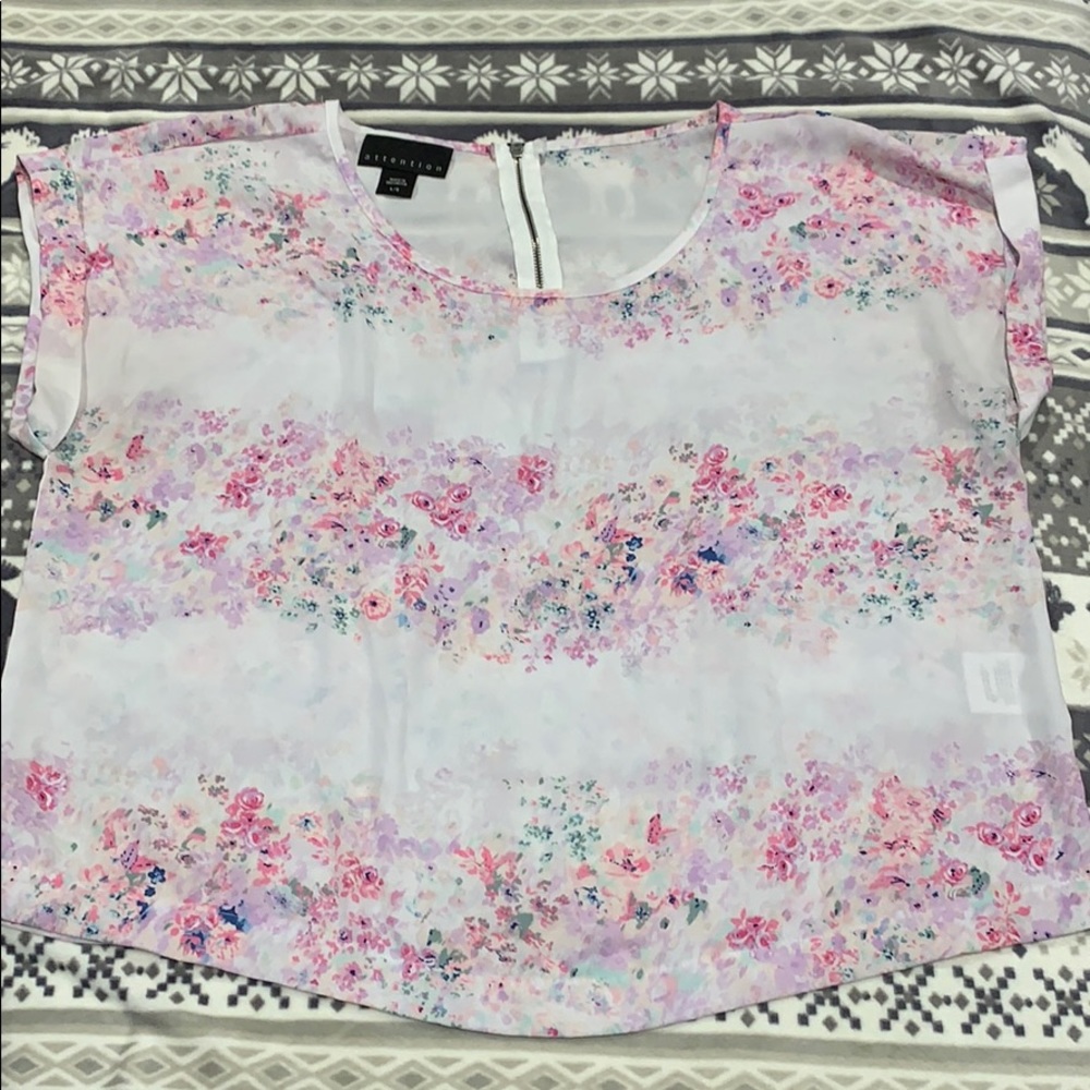 Sheer crop top